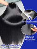 40 Inch Bone Straight Human Hair Wig 13x4 13x6 HD Transparent Lace Wigs Brazilian Full Lace Frontal Wig For Women 300% Density