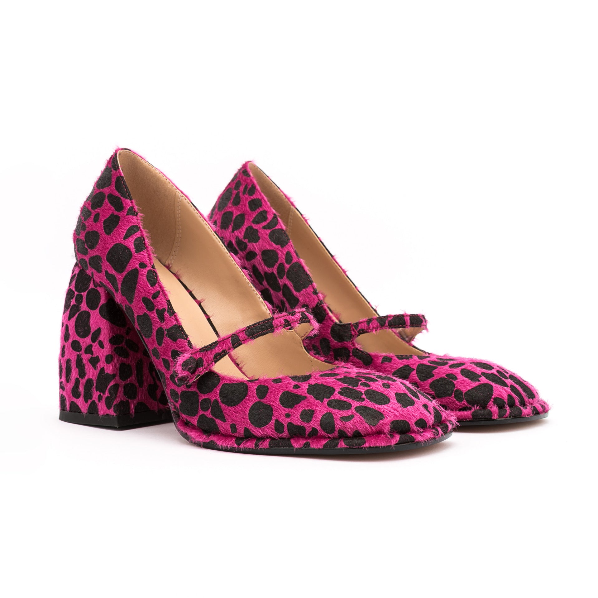 Brand Women's 9.5cm High Heels High Quality Sexy Leopard Buckle Single Shoes 34-45 Size Wedding Bride Party Women's Shoes