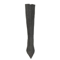New Autumn Thin Heels Long Booties Ladies Knee-High Boots Fashion Dress Zipper Pointed Toe Women Shoes