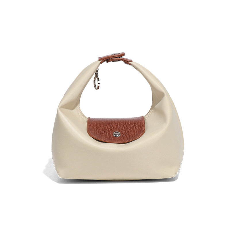 Premium Nylon Lunch Bag, Waterproof Insulated Lunch Box Tote, Handheld & Crossbody Dumpling Bag for Work, School, and Commuting