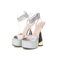 Summer Thick-Heeled High-Heeled Water Platform Sandals With Straps Plus Size 40-43 Women's High Heels