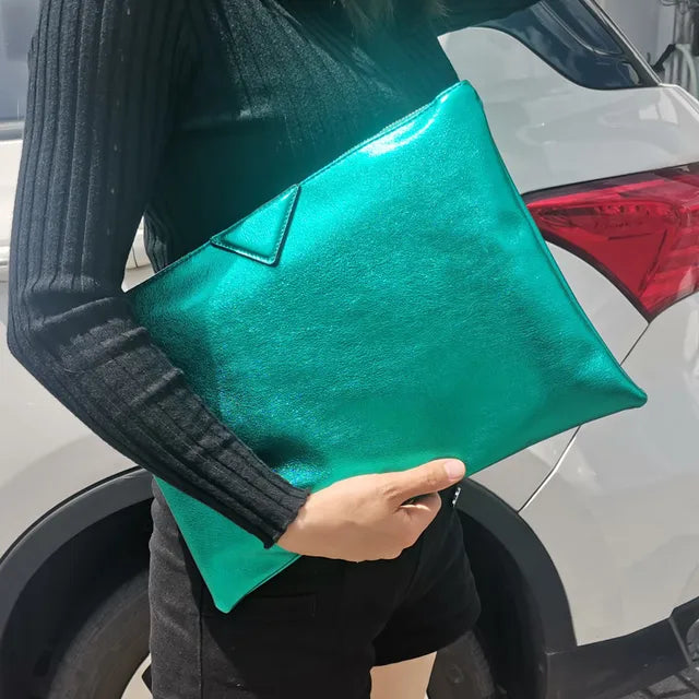 Women Day Clutch Bags Luxury Designer Lady Handbags  new female envelope bags  wallet silver
