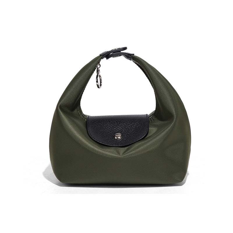 Premium Nylon Lunch Bag, Waterproof Insulated Lunch Box Tote, Handheld & Crossbody Dumpling Bag for Work, School, and Commuting