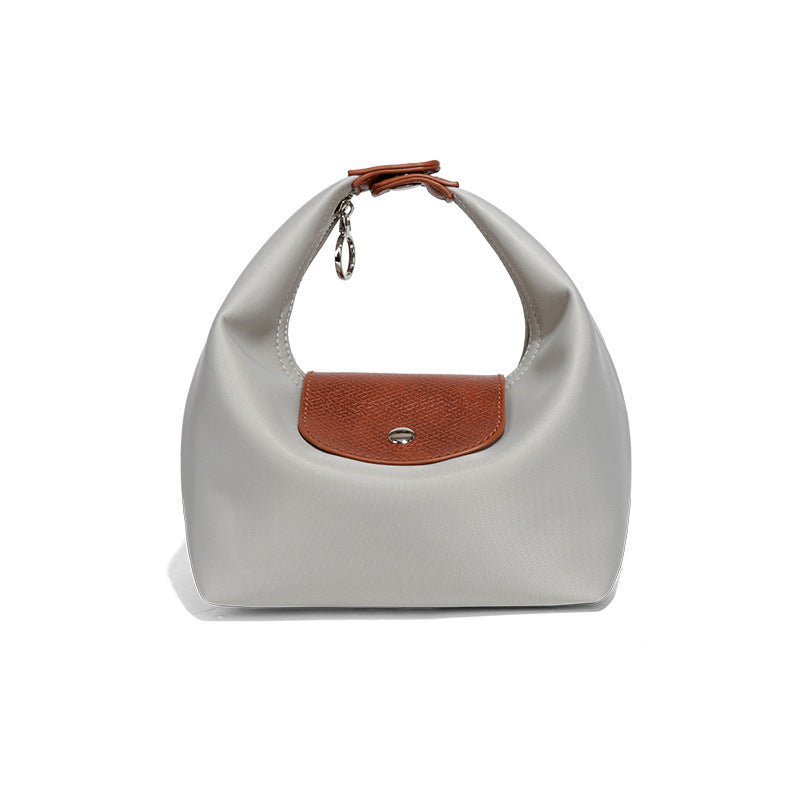 Premium Nylon Lunch Bag, Waterproof Insulated Lunch Box Tote, Handheld & Crossbody Dumpling Bag for Work, School, and Commuting